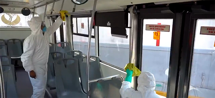 CDMX intensifica sanitización de transporte público por Covid- 19