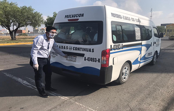 Preparan sanciones por sobrecupo en transporte público de Hidalgo