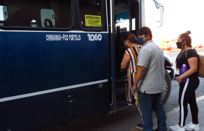 En Chihuahua 180 mil personas dejaron de usar el transporte público