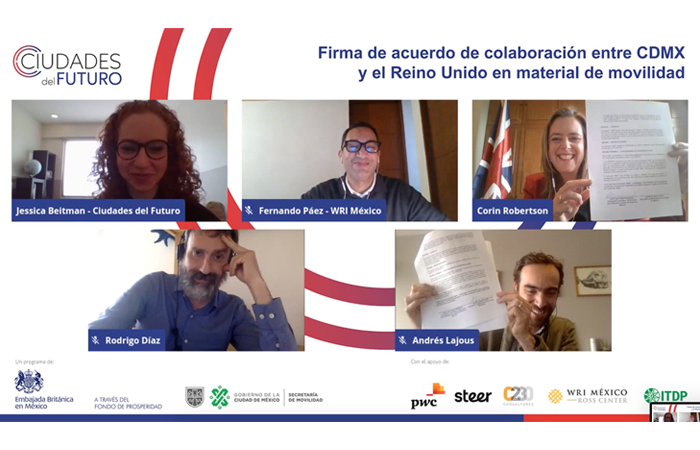 CDMX y el Reino Unido acuerdan mejorar las condiciones de movilidad