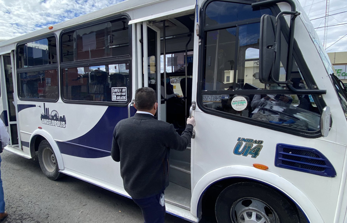 Una hora para el servicio de transporte público, taxis y plataformas en Puebla