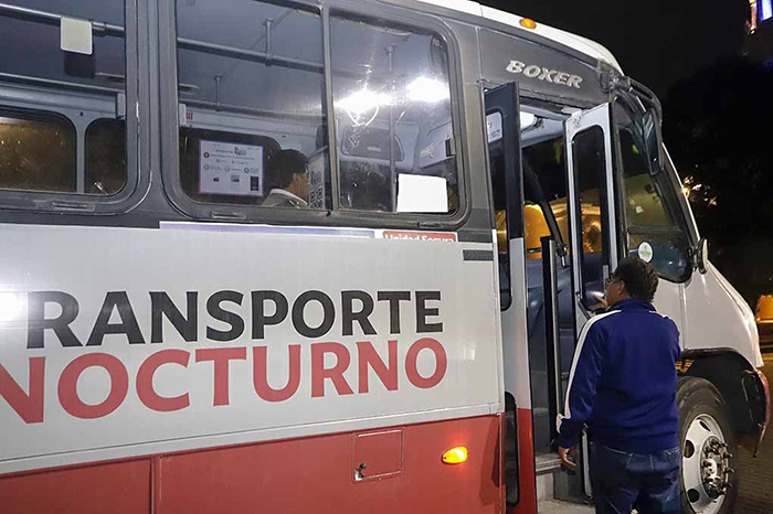 Suspenden servicio de transporte público nocturno en Puebla