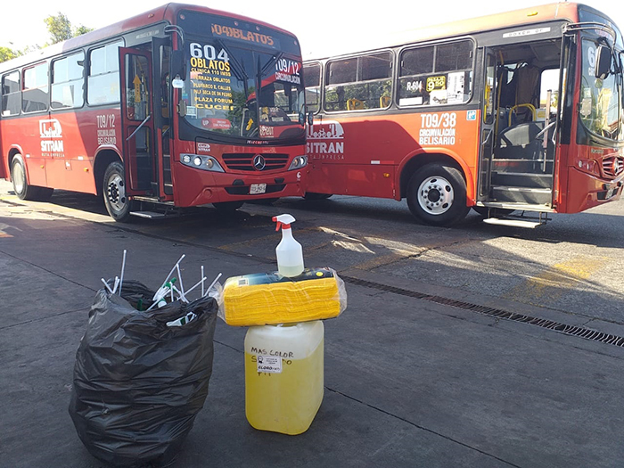 Transportistas refuerzan acciones de limpieza en unidades