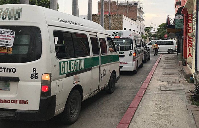 Alejan transporte colectivo de mercados en Chiapas