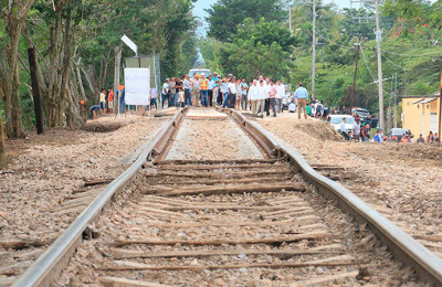 Avanza construcción del Tren Maya