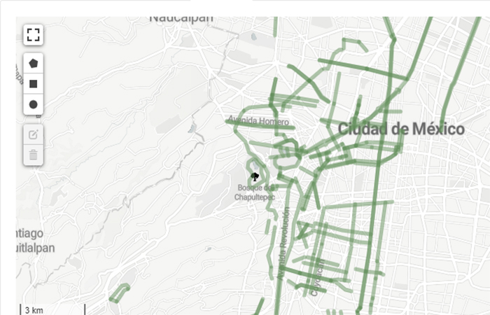 Está disponible el mapa interactivo de ciclovías en CDMX