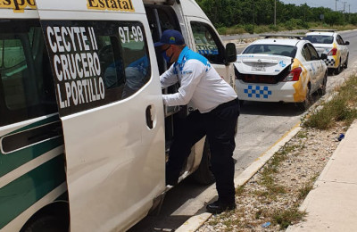 Mantienen supervisión del transporte público Benito Juarez Quintana Roo