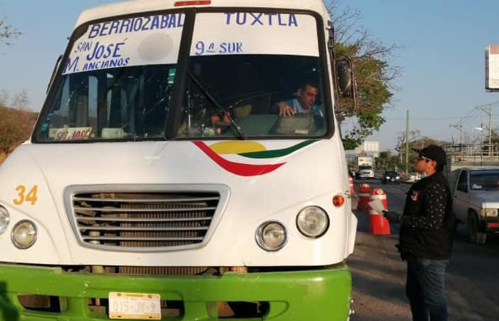 Refuerzan vigilancia en transporte público de Chiapas