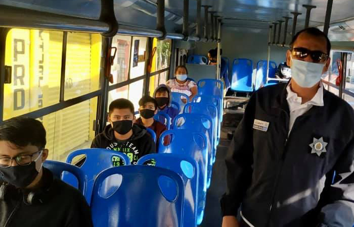 Regulan aforo en transporte público de Veracruz