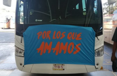Impulsan el uso correcto de cubrebocas en la Nueva Central de Autobuses de Guadalajara