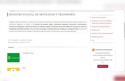 Dan a conocer Registro Estatal de Movilidad y Transporte de Jalisco