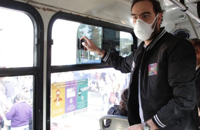 Refuerzan campaña para respetar medidas sanitarias en transporte público CDMX