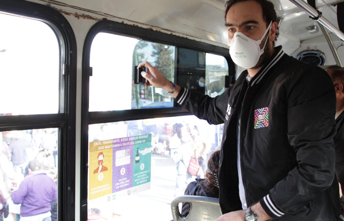 Refuerzan campaña para respetar medidas sanitarias en transporte público CDMX