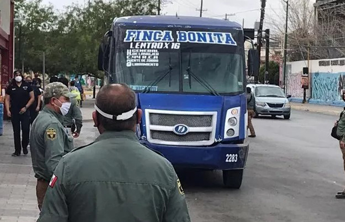 Emprenden operativo contra Covid-19 en el transporte público de Chihuahua