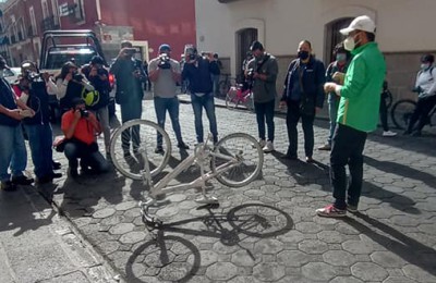 En Puebla ciclistas exigen implementar Ley de Seguridad Vial