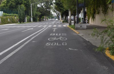 Av. Hidalgo en Guadalajara tendrá carril confinado para bicicletas y transporte público