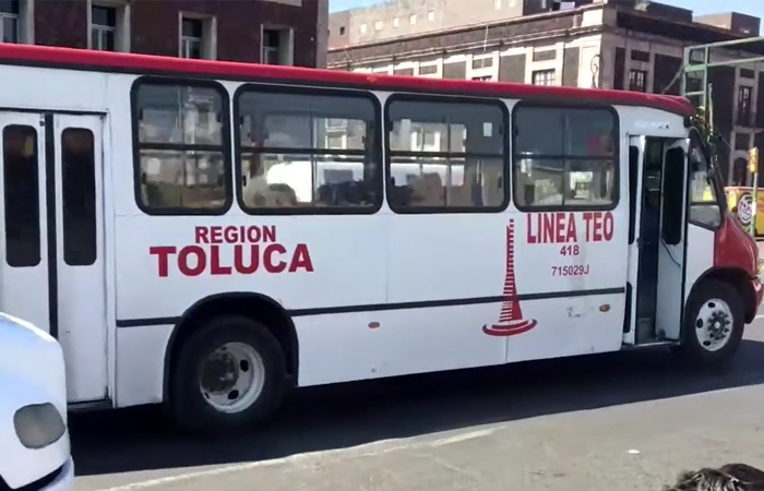 En el Valle de Toluca se registra un asalto al transporte público por día