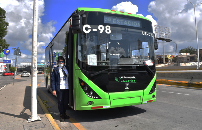 Este domingo inició operaciones la primera ruta de autobuses eléctricos en México