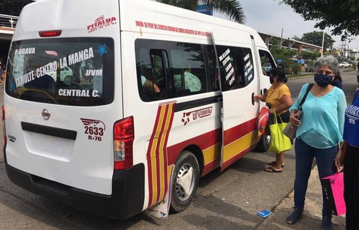 Transporte cubrebocas Tabasco