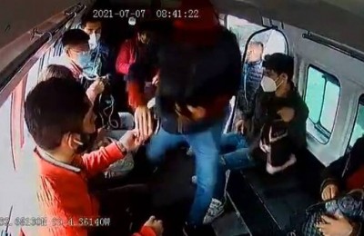 Robo con violencia en Transporte Público