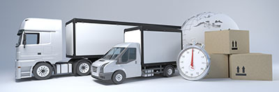 3D Render of a Cargo Delivery Vehicle