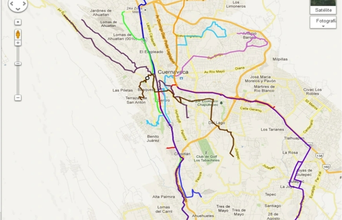 Rutas google CUERNAVACA