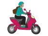 ellas tambien van en moto